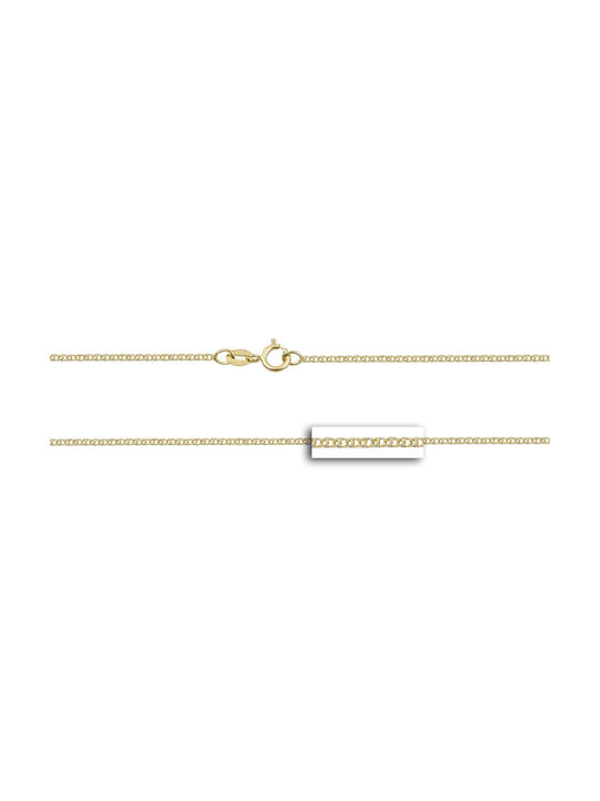 Mv Preziosa Goldene Kette Nacken 14K Länge 50cm