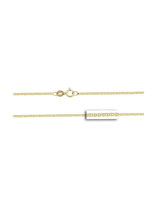 Mv Preziosa Goldene Kette Nacken 14K Länge 55cm