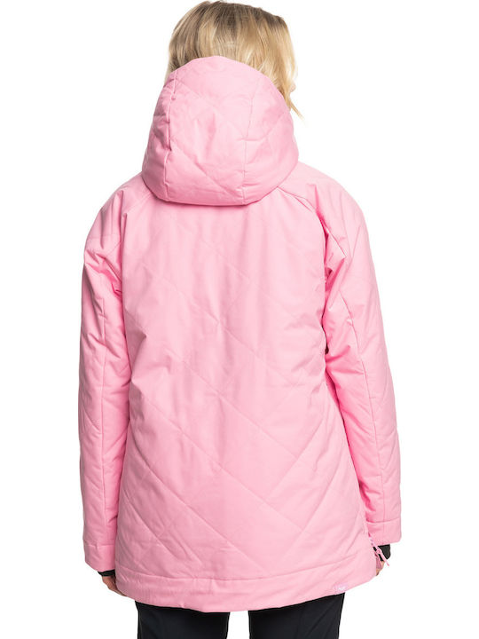 Roxy Radiant Lines ERJTJ03426-MGS0 Γυναικείο Μπουφάν για Σκι & Snowboard Ροζ