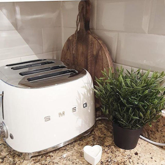 Smeg Toaster 4 Slots 2000W White