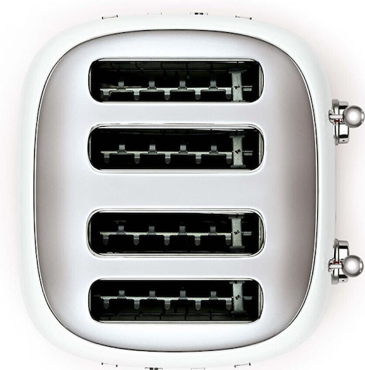 Smeg Toaster 4 Slots 2000W White