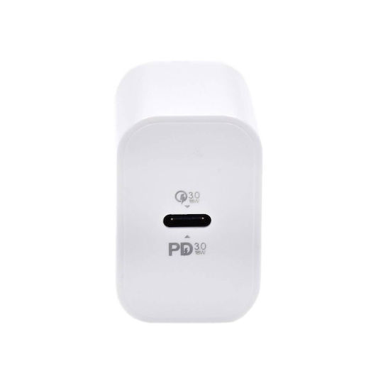 Moxom Charger with USB-C Port and Cable USB-C 18W Power Delivery Whites (MX-HC25)