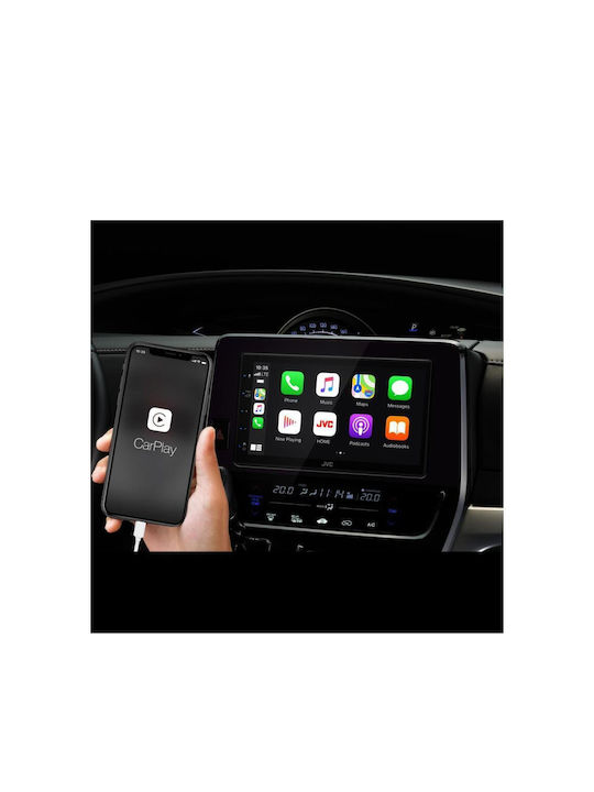 JVC Sistem Audio Auto 2DIN (Bluetooth/USB/WiFi/GPS/Apple-Carplay/Android-Auto/Partitură) cu Ecran Tactil 6.8"