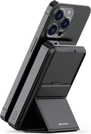 Awei P155K MagSafe Power Bank 10000mAh 15W mit USB-C Ausgangsanschlüsse Power Delivery Schwarz