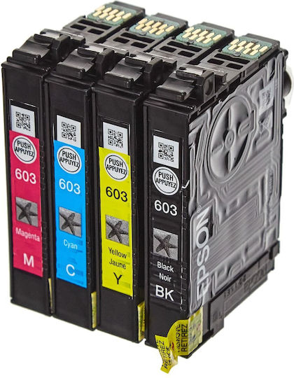 Epson 603 Original Pachet Cartușe de Cerneală pentru Imprimantă InkJet Multiplu (culoare) (C13T03U64020)