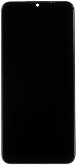 Οθόνη mit Touch-Mechanismus und Rahmen für Realme C25Y (Schwarz)