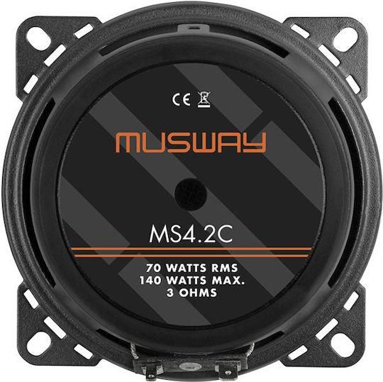 Musway MS4.2C Σετ Ηχεία Αυτοκινήτου Διαιρούμενα 4" με 70W RMS (2 Δρόμων)
