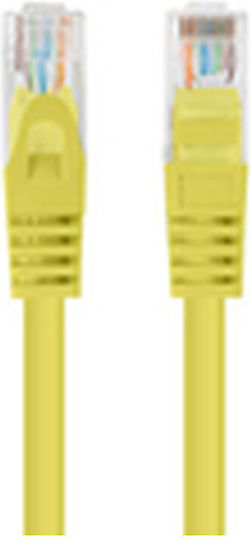 Lanberg U/UTP Cat.6 Ethernet Network Cable 1m Yellow 1pcs