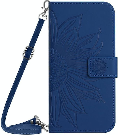 Sun Flower Wallet Albastru (Moto G13)