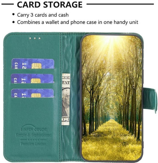 Puff Rhombus Wallet Πράσινο (Moto G13)