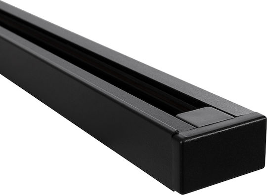 GloboStar Mounting Rail for Spotlights made of Aluminum Black 60901