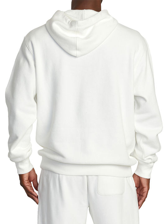 RVCA Men's Sweatshirt with Hood White