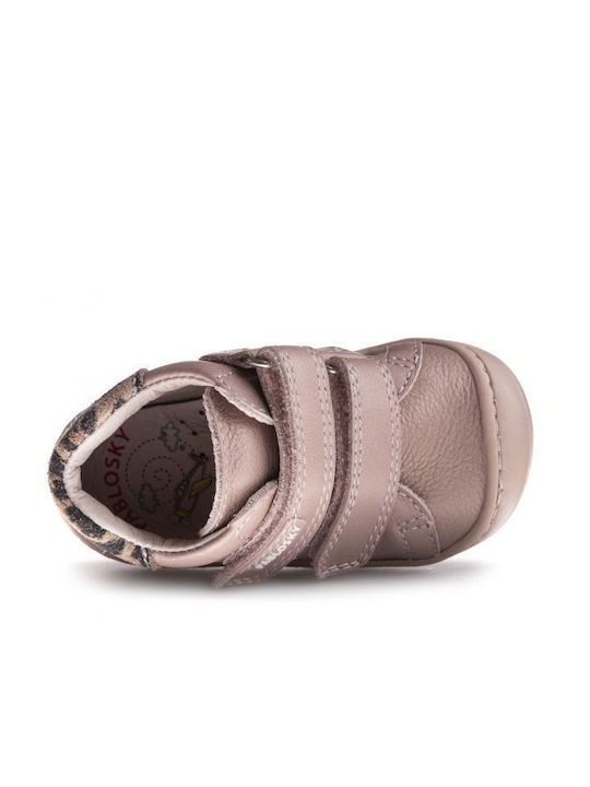Kids Sneakers High with Scratch Pink