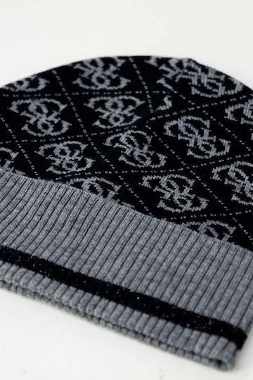 Beanie Γυναικείος Σκούφος Πλεκτός σε Μαύρο χρώμα