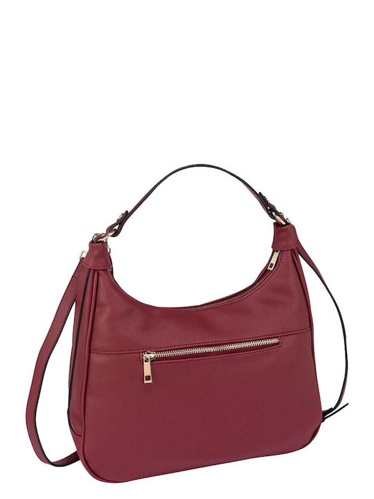 MORE & MORE Damen Tasche Schulter Burgundisch