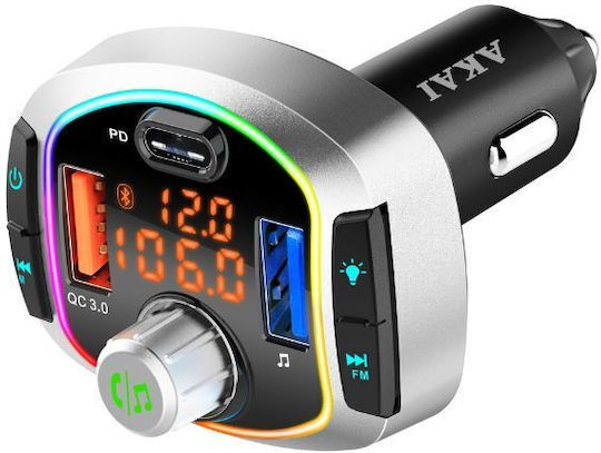 Akai Proffesional FM Transmitter Car Fmt63bt with Bluetooth