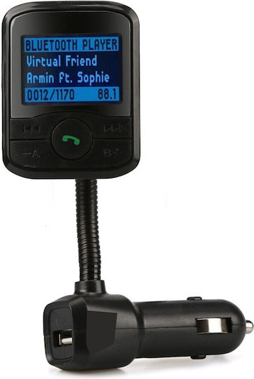 Andowl FM Transmitter Αυτοκινήτου Qb74 με Bluetooth / MicroSD