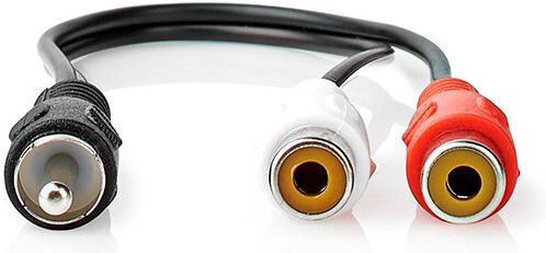 Nedis 0.2m 2x RCA male Cable (CAGB24010BK02)