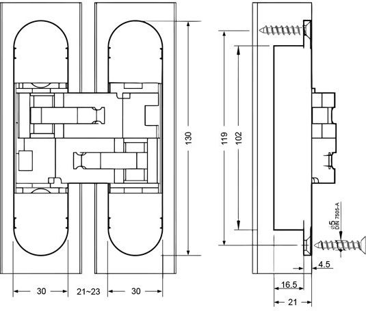 Metalor 3d Metallic Cabinet Hinge
