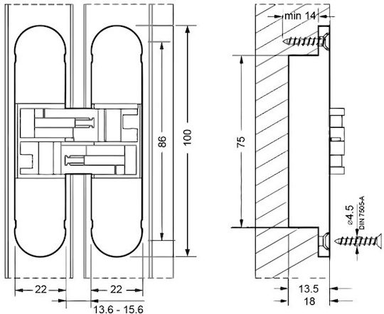 Metalor 3d Metallic Cabinet Hinge