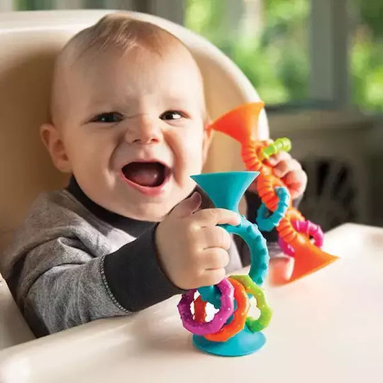 Fat Brain Toys Βρεφικό Παιχνίδι Pipsquigz από Σιλικόνη με Ήχους για 6+ Μηνών