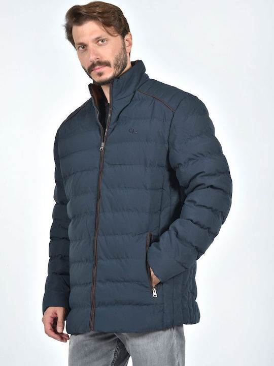 Castor Men's Winter Puffer Jacket Blue