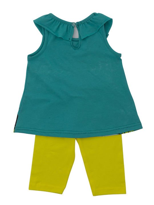 Frenzy Kids Set with Leggings Summer 2pcs Yellow