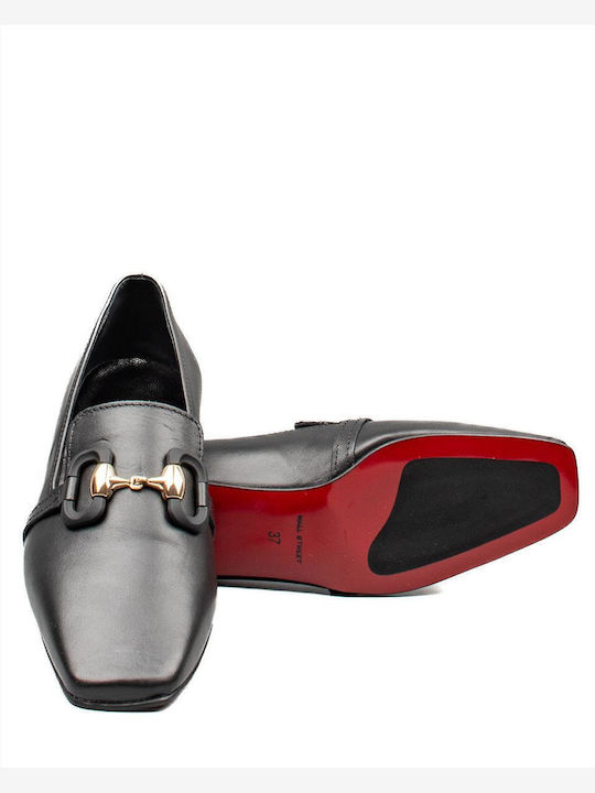 Δερμάτινα Γυναικεία Loafers σε Μαύρο Χρώμα