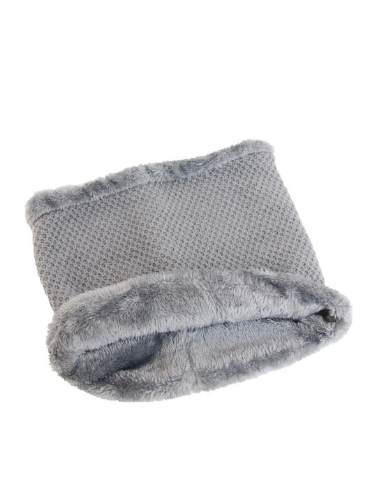 Männer Set mit Beanie Fleece Gestrickt in Gray Farbe