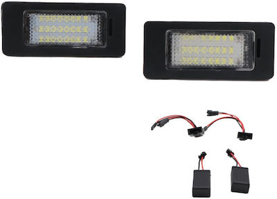 License Plate Lights for Audi A1 / A4 / A6 / A7 / Q5 Skoda Fabia / Superb / Yeti Volkswagen Passat 2pcs