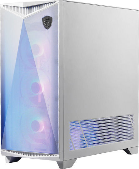 MSI MPG GUNGNIR 300R AIRFLOW Gaming Midi Tower Κουτί Υπολογιστή με Πλαϊνό Παράθυρο και RGB Φωτισμό Λευκό
