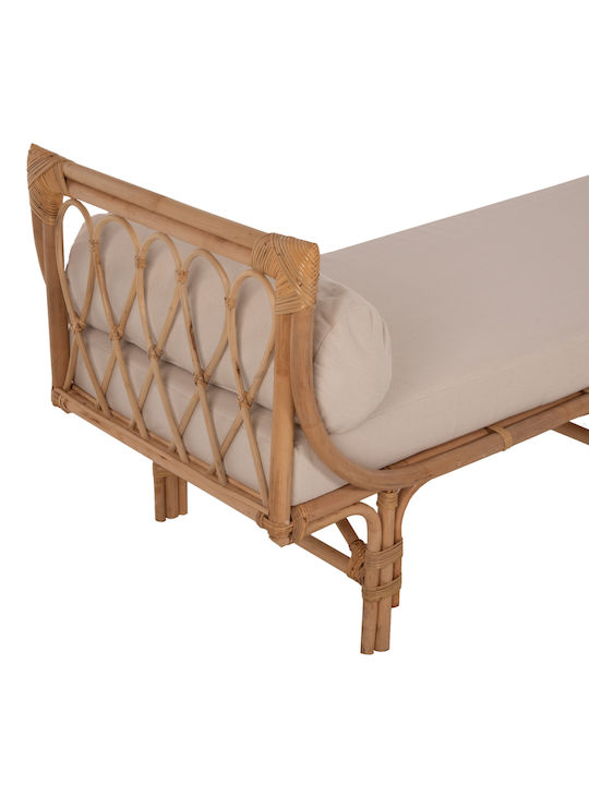 Charmella Bancă Exterior Rattan cu Perne 187x69x76cm