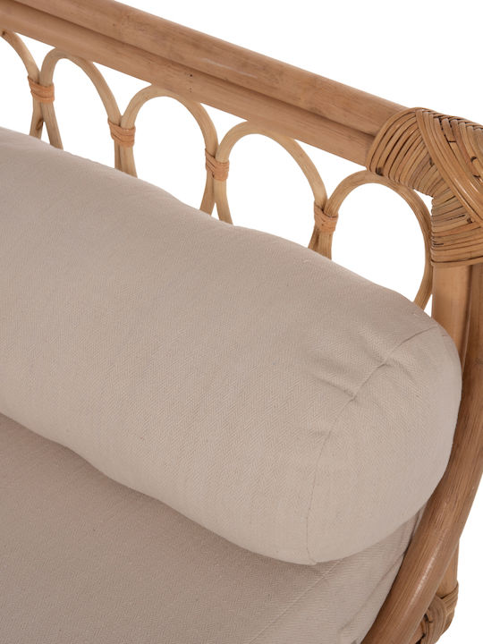 Charmella Bancă Exterior Rattan cu Perne 187x69x76cm