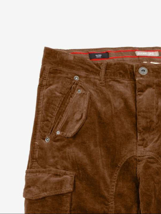 Gianni Lupo Herrenhose Cargo Braun