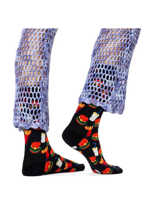 Happy Socks Hamburger Чорапи Black 1Пакет
