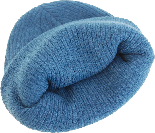 Feminin Set cu Căciulă Tricotat în culoarea Albastru deschis