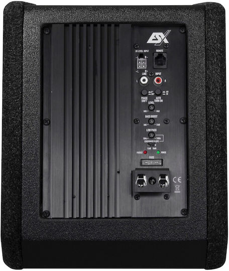 Esx V800A Αυτοενισχυόμενο Subwoofer Αυτοκινήτου 8" 200W RMS με Κούτα