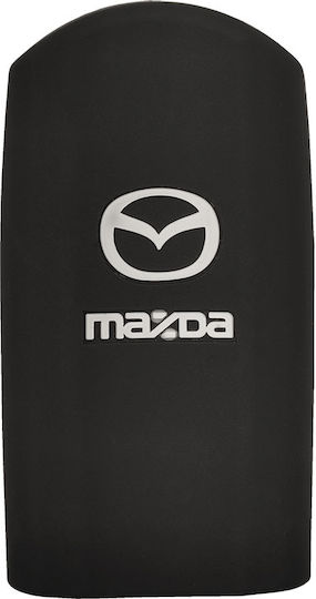 Silicone Car Key Cover Case with 3 Buttons for Mazda Black