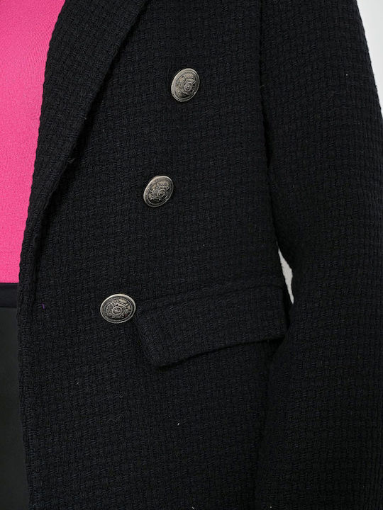 Fullah Sugah Women's Double Breasted Blazer Black