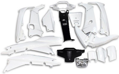 Motorcycle Plastic Set White Plastic Kit for Honda Supra 125 X White