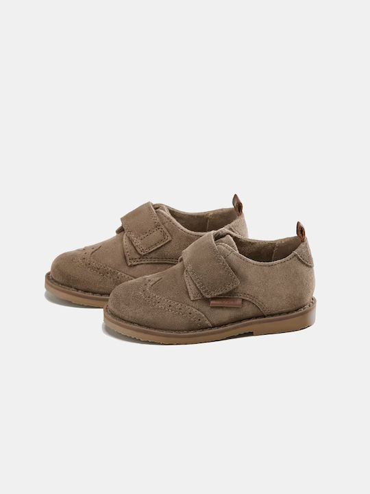 Mayoral Boys Leather Moccasins Beige