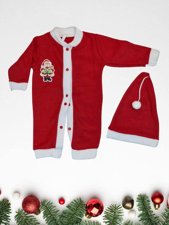 Pabbuc Baby Baby Bodysuit Set Long-Sleeved Red