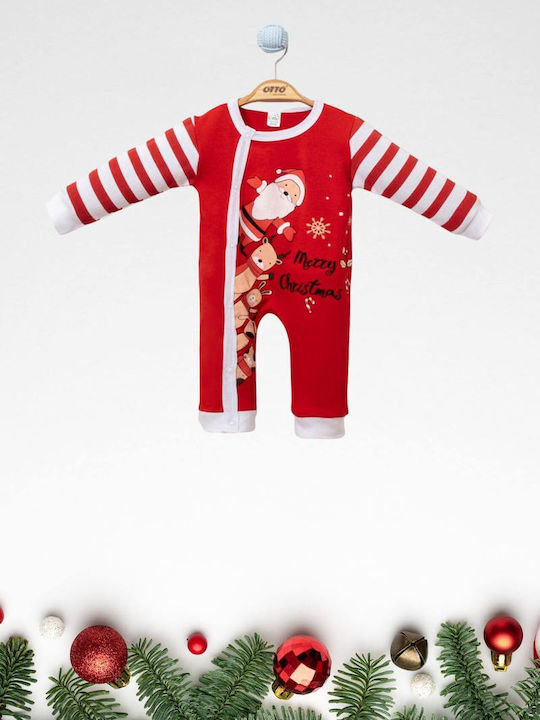 Pabbuc Baby Baby Bodysuit Set Long-Sleeved Red