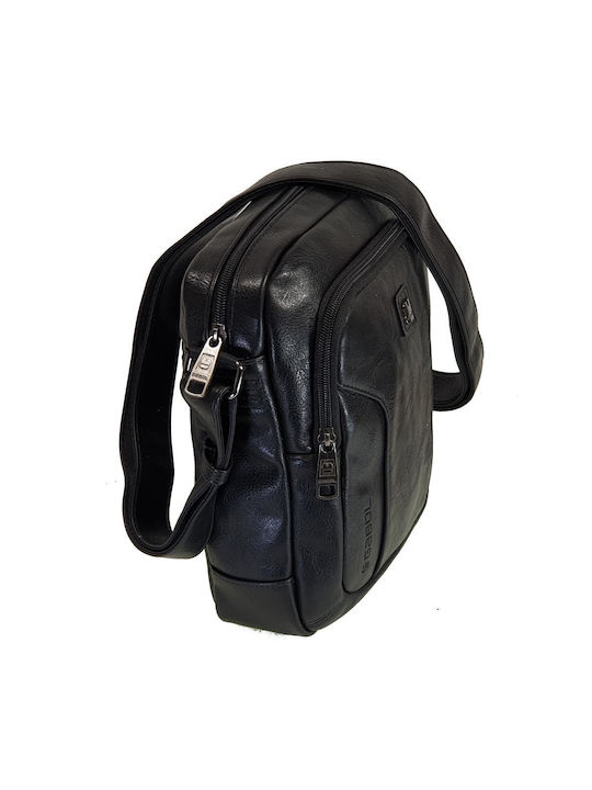 Gabol Leather Men's Bag Shoulder / Crossbody Black