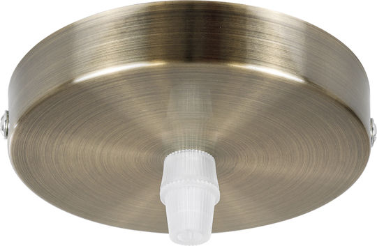 GloboStar Ceiling Rose for Lighting Fixtures in Bronze Color 77505