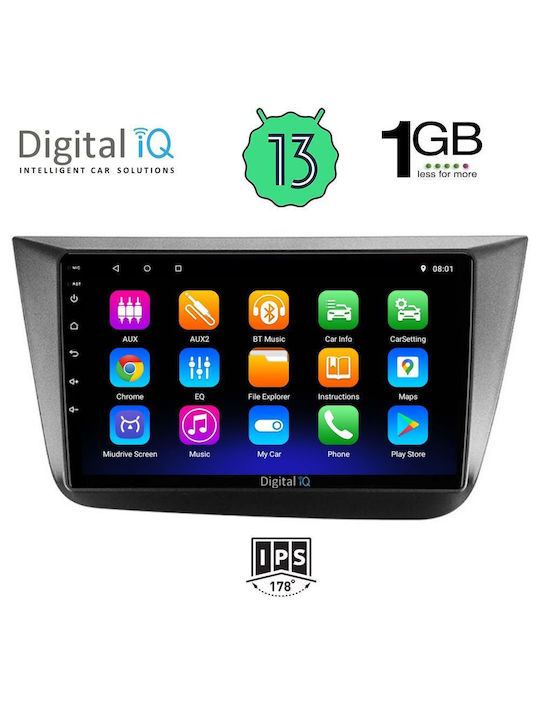 Digital IQ Car Audio System for Seat Altea 2004-2015 (Bluetooth/USB/WiFi/GPS) with Touch Screen 9"