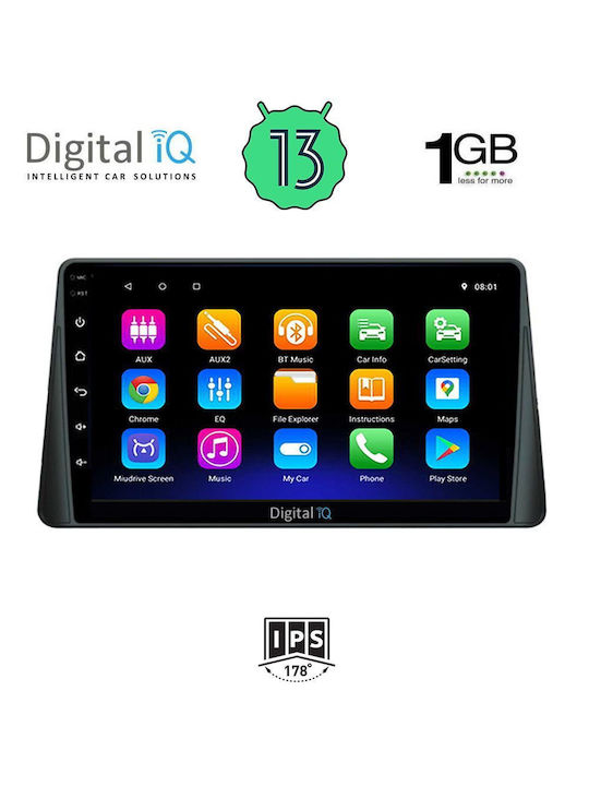 Digital IQ Car Audio System for Ford Focus 2019> (Bluetooth/USB/AUX/WiFi/GPS/Android-Auto) with Touch Screen 9"