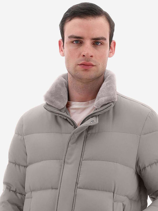 Geacă de Iarnă Puffer Bej