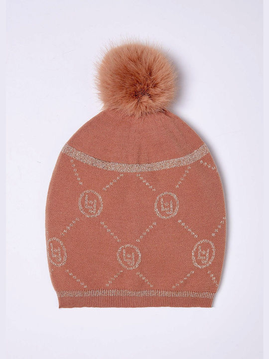 Liu Jo Knitted Beanie Cap Pink