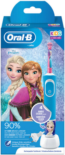 Oral-B Frozen Children's Electric Toothbrush With Chronograph For 3+ Years With Replacement Heads